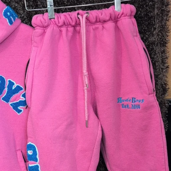Pink Detroit Lions Rudeboyz Hoodie and Sweatpants Set - Picture 6 of 11